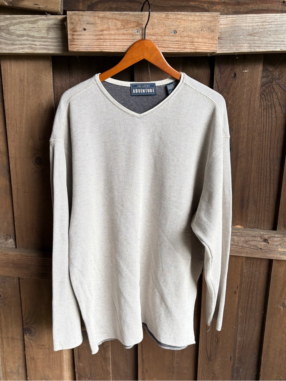 Men’s John Ashford Adventure Oatmeal Knit Minimalist Capsule Sweater